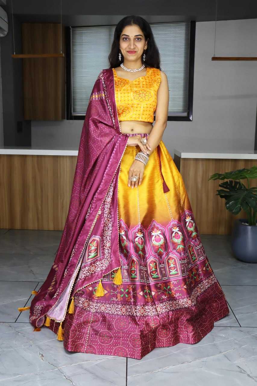 Art Silk Designer Lehenga