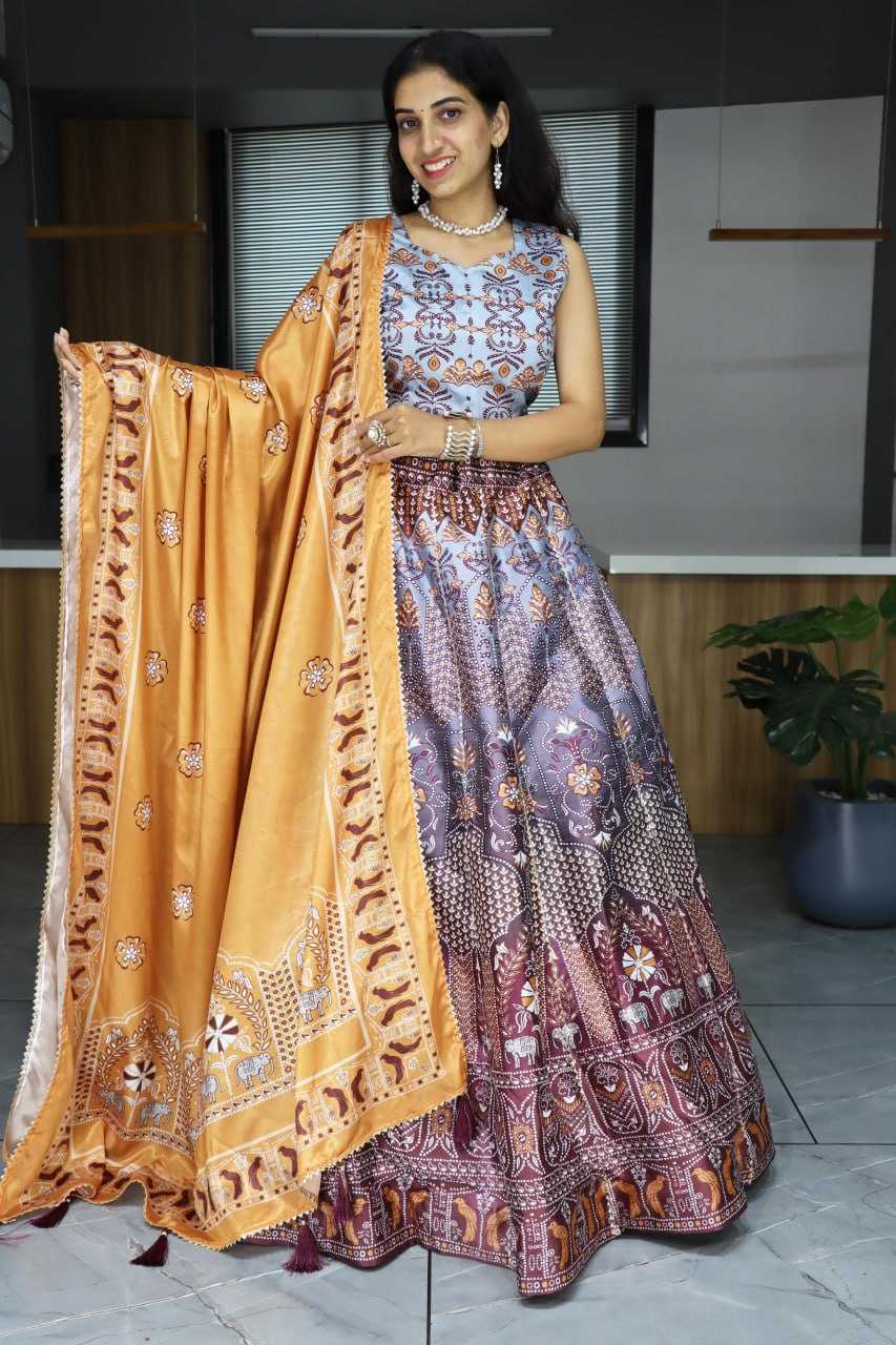 Art Silk Designer Lehenga