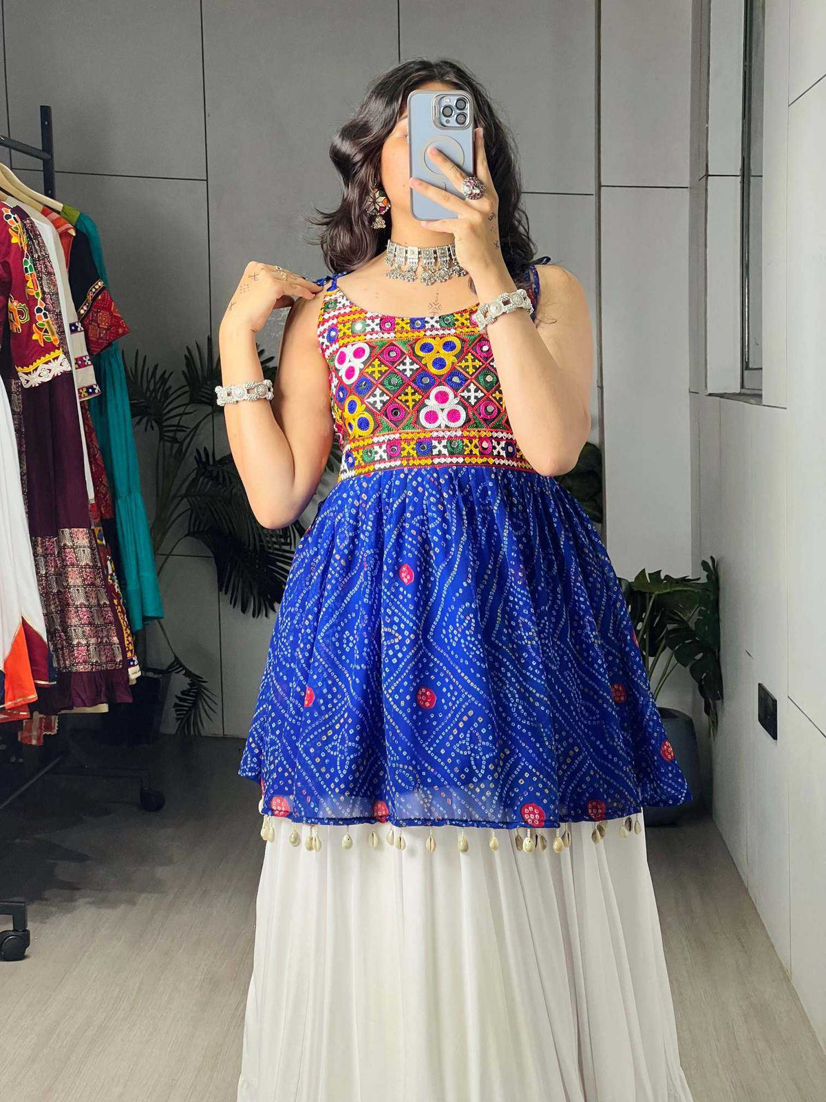 Cotton Designer Lehenga in Blue
