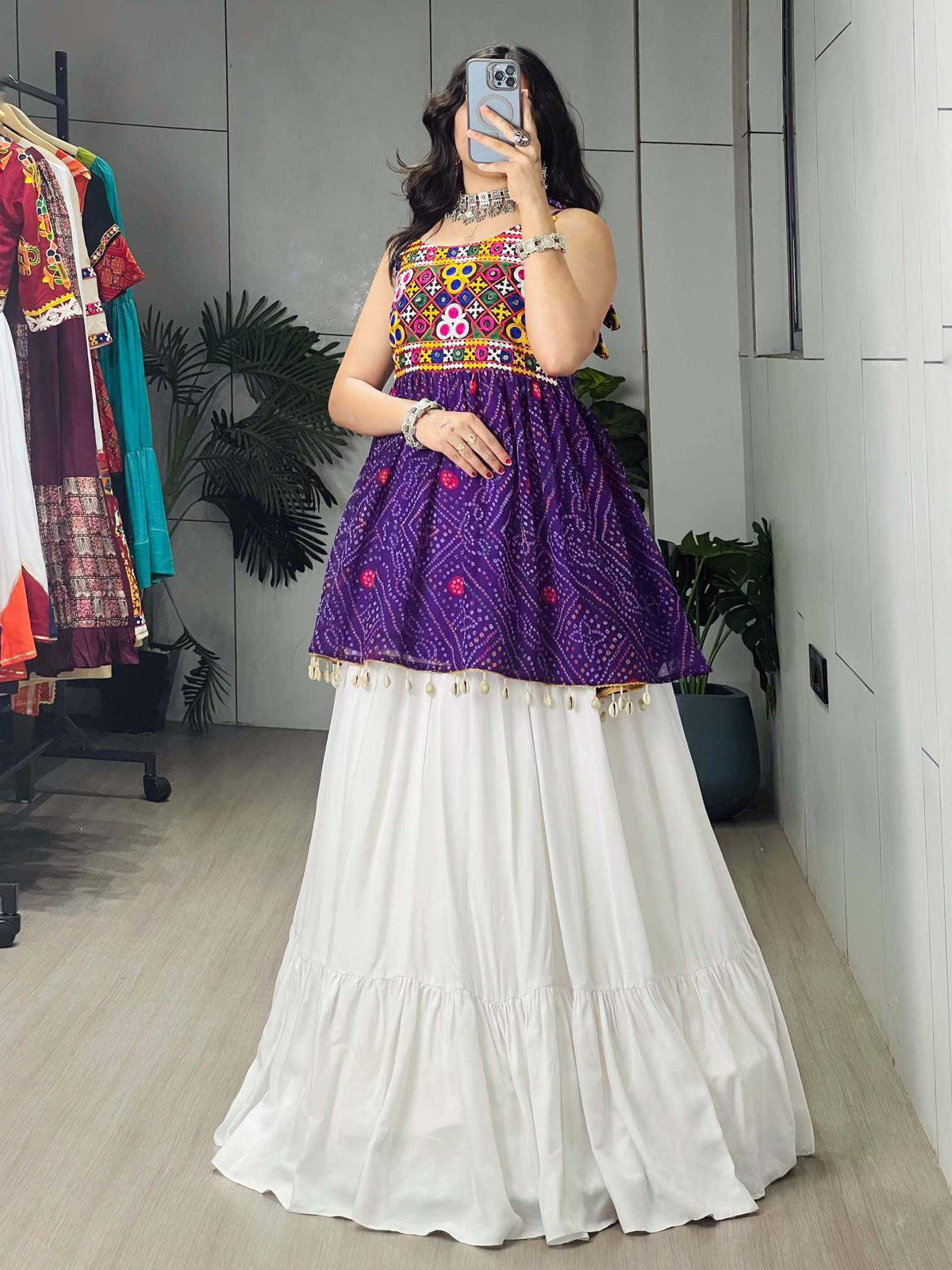 Cotton Designer Lehenga in Blue