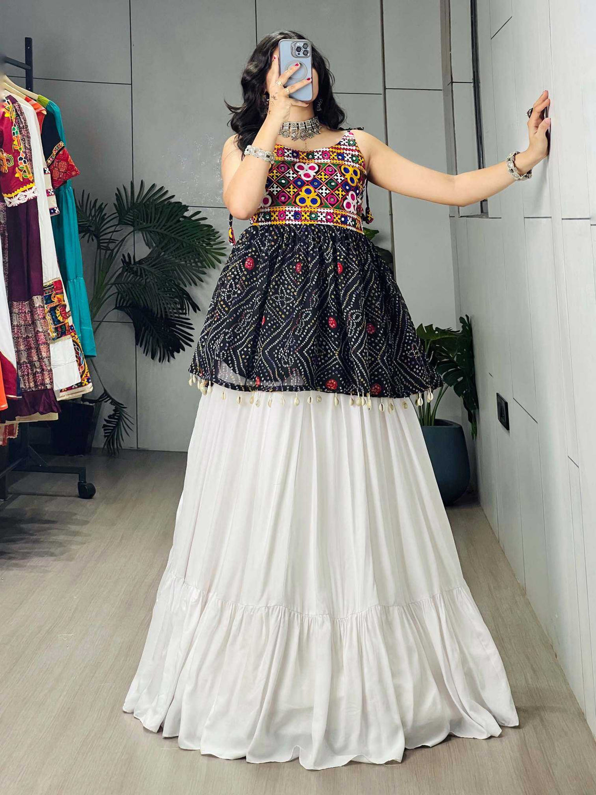 Cotton Designer Lehenga in Blue