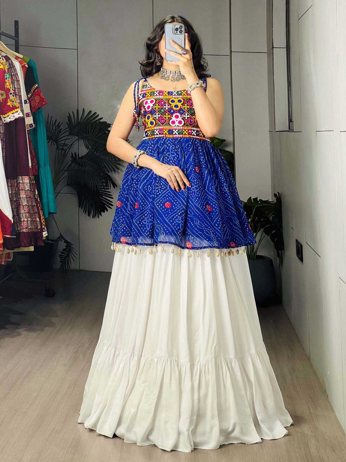 Cotton Designer Lehenga in Blue