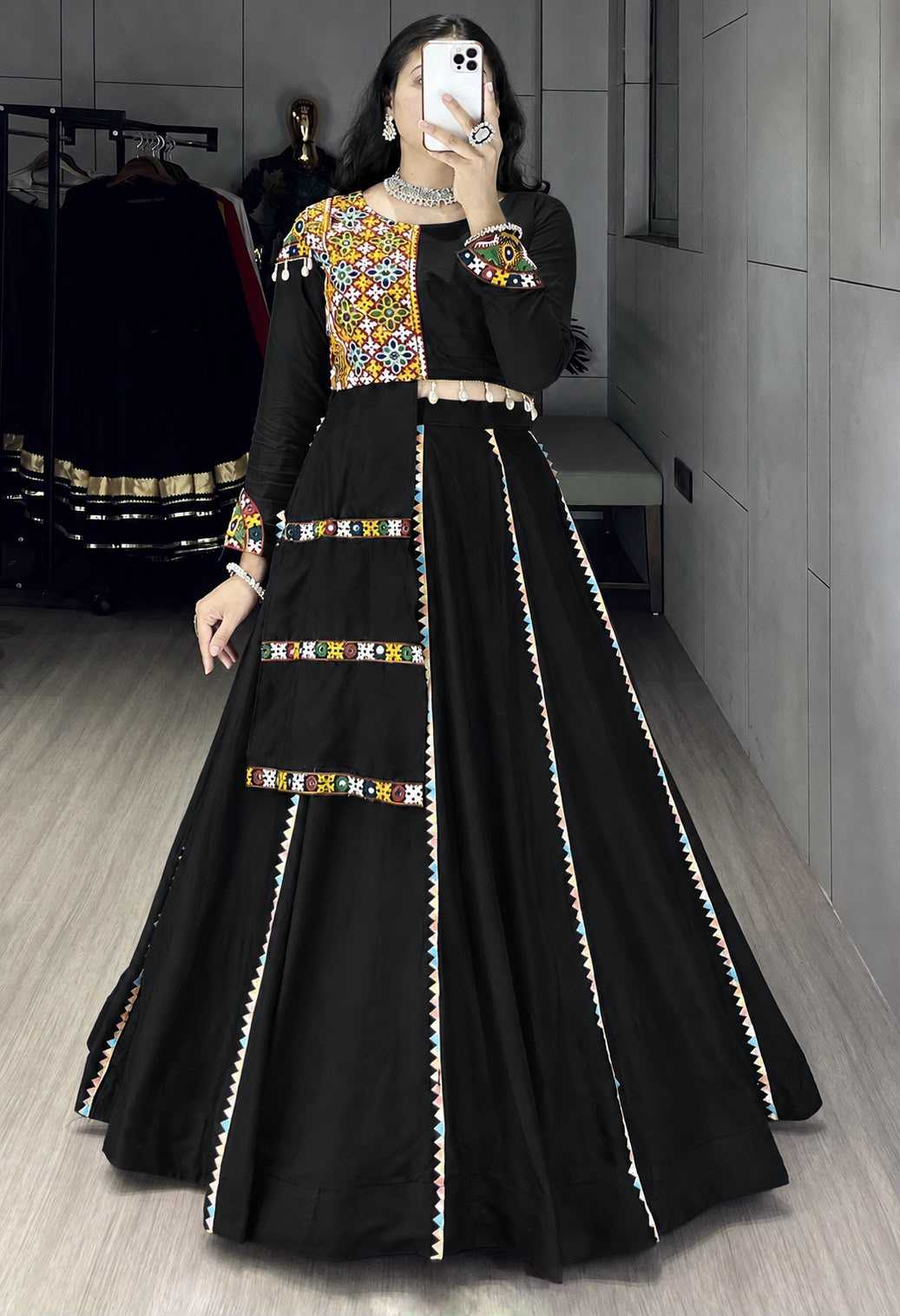 Cotton Designer Lehenga in Purple