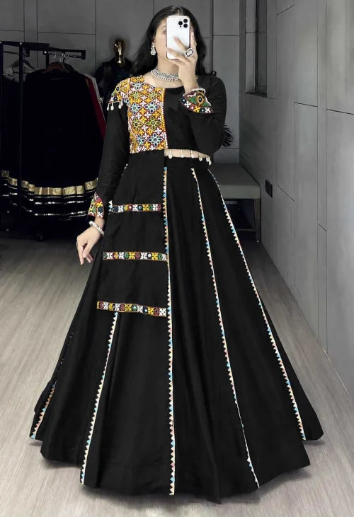 Cotton Designer Lehenga in Purple