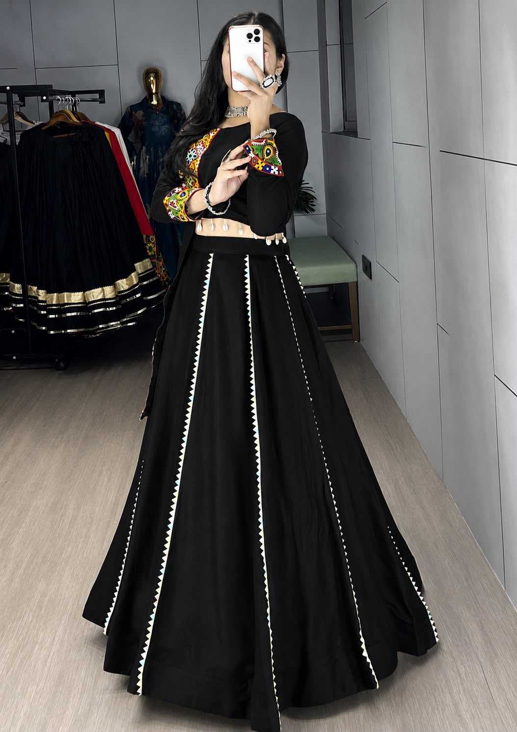 Cotton Designer Lehenga in Purple