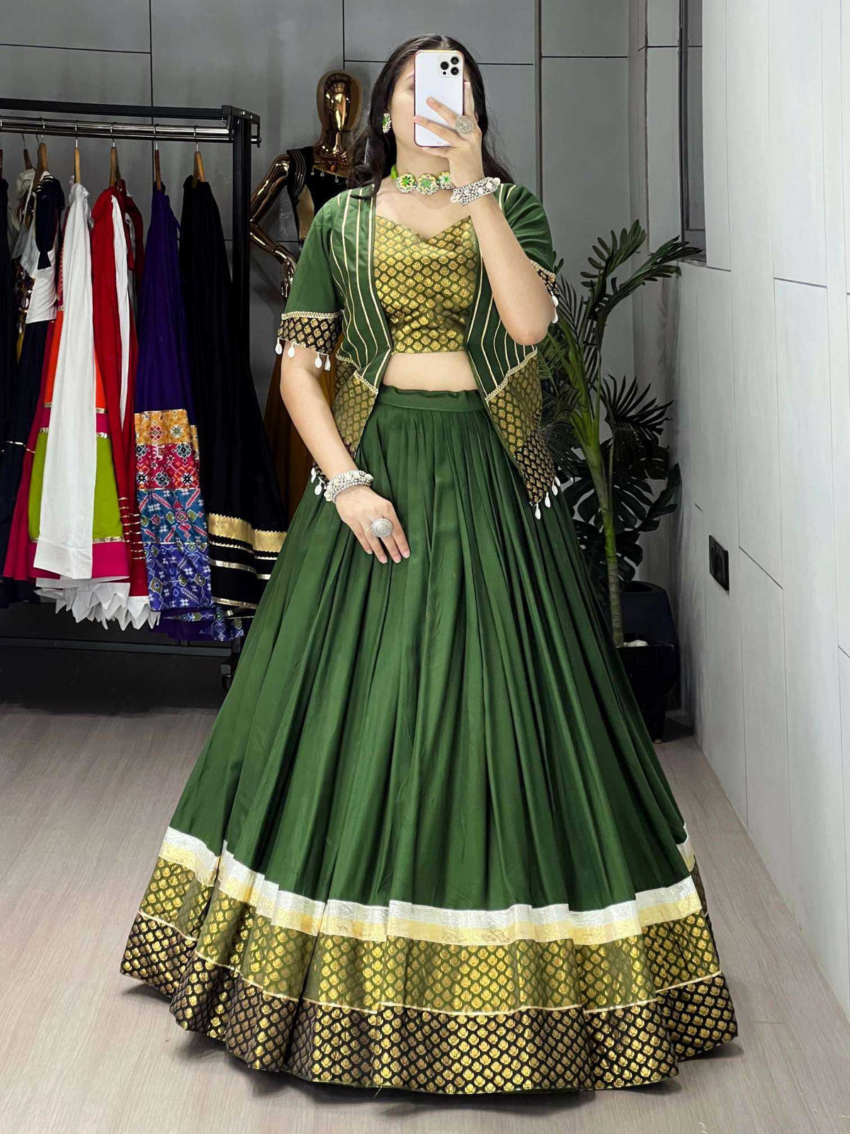 Cotton Designer Lehenga 8061