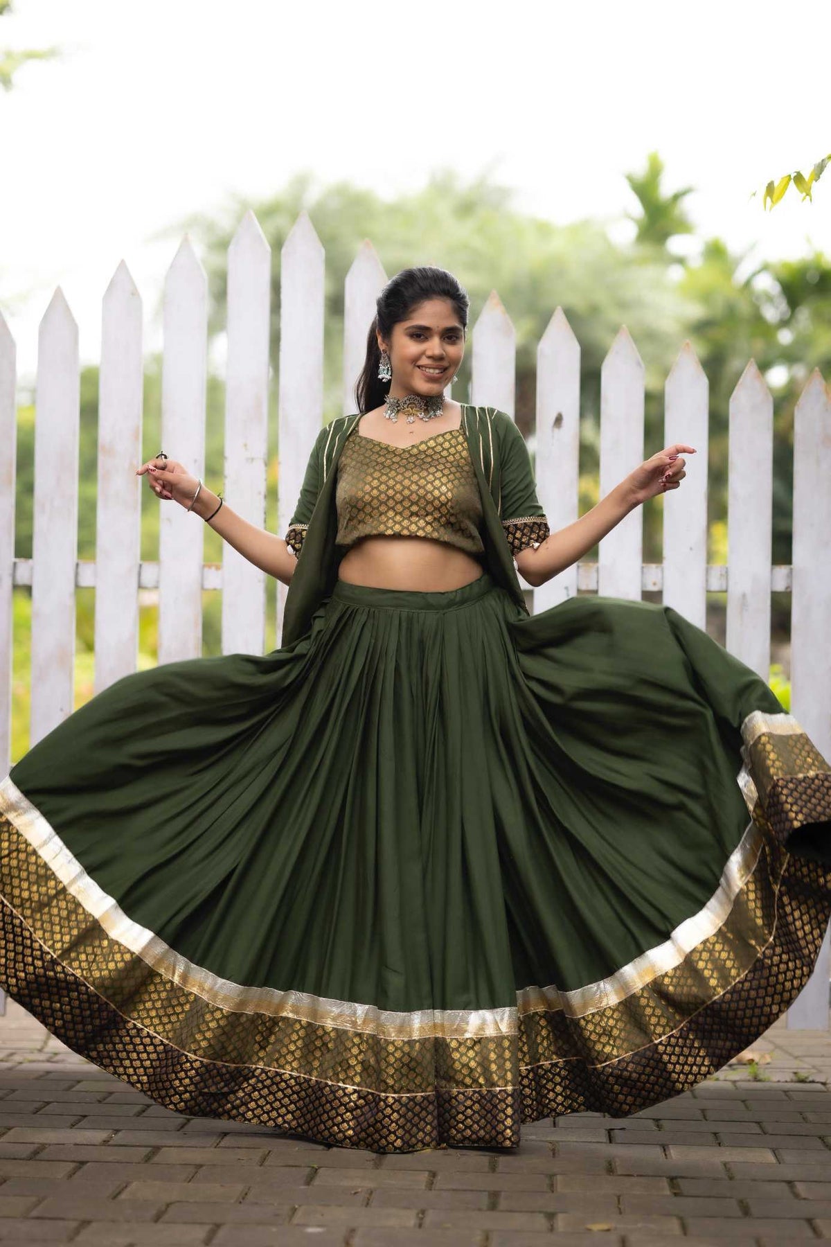 Cotton Designer Lehenga 8061