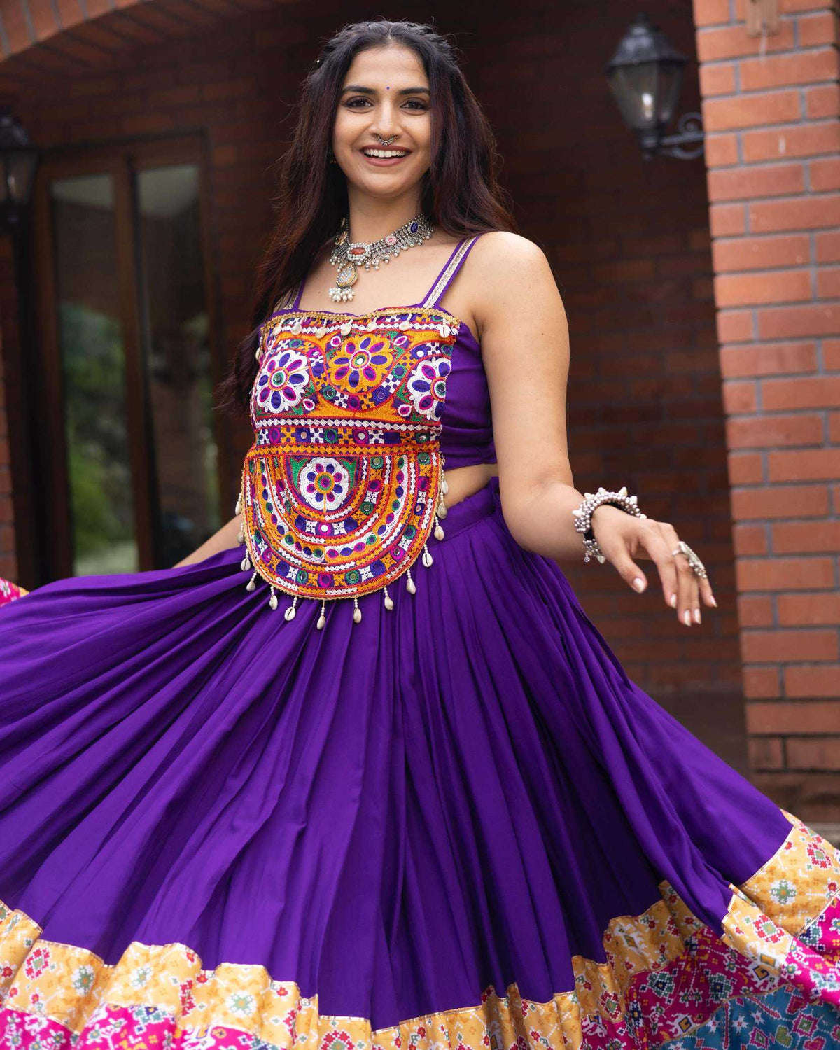 Cotton Traditional Lehenga in White