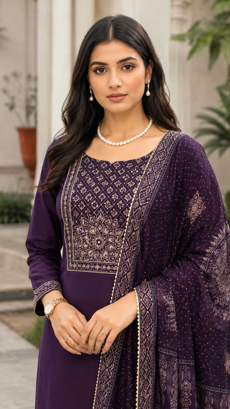 Chanderi Soft Designer Kurti in Black
