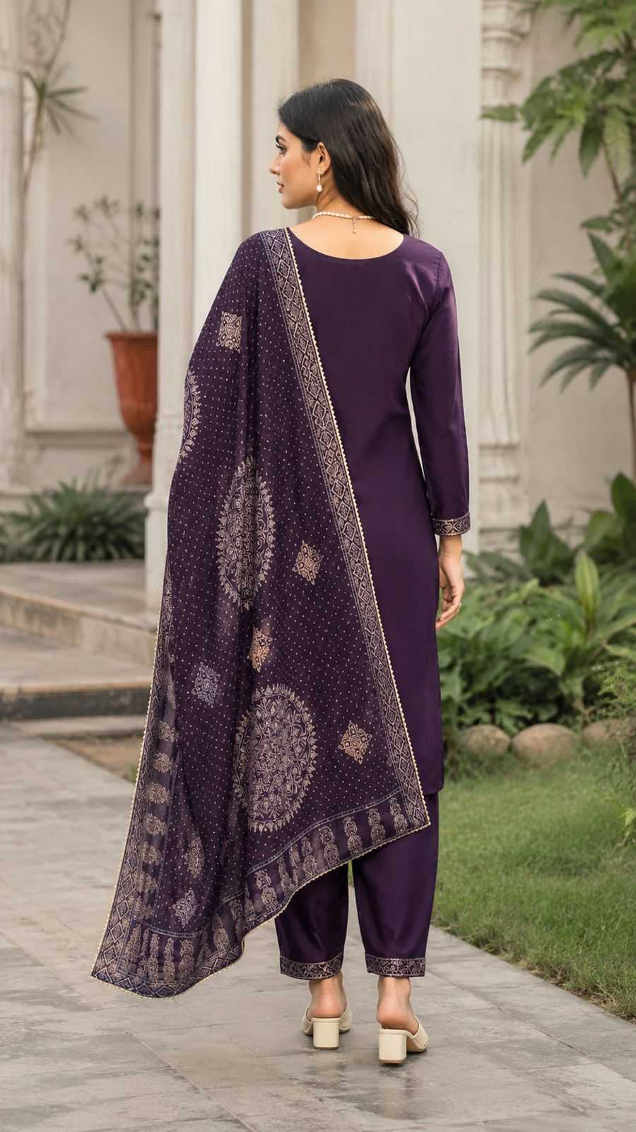Chanderi Soft Printed Kurti