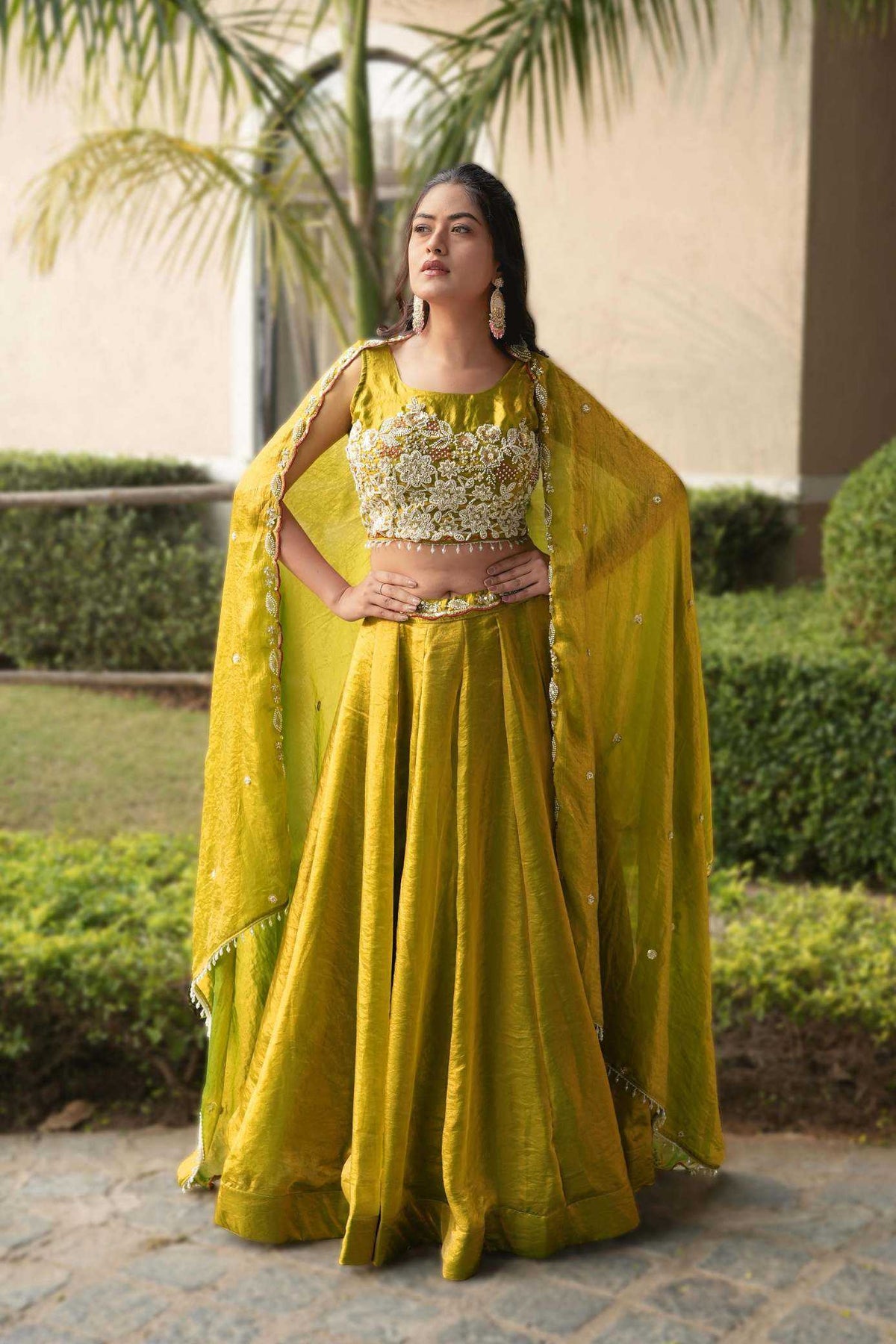 Fancy Lehenga in Dark Wine