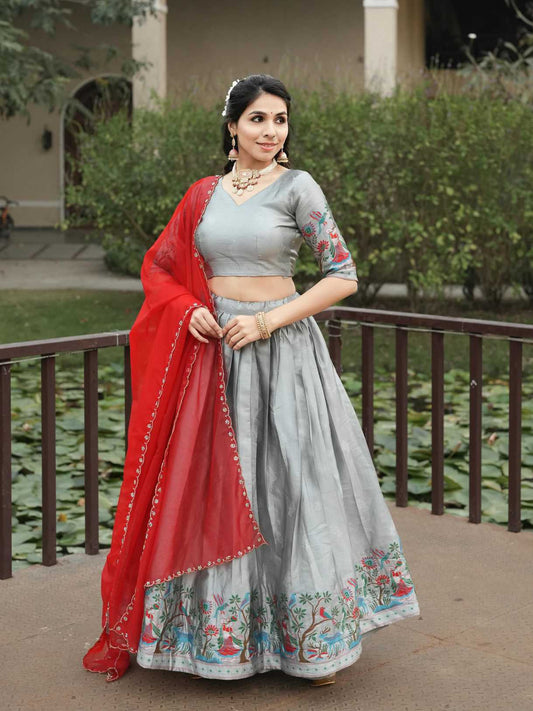 Silk Traditional Lehenga 8130