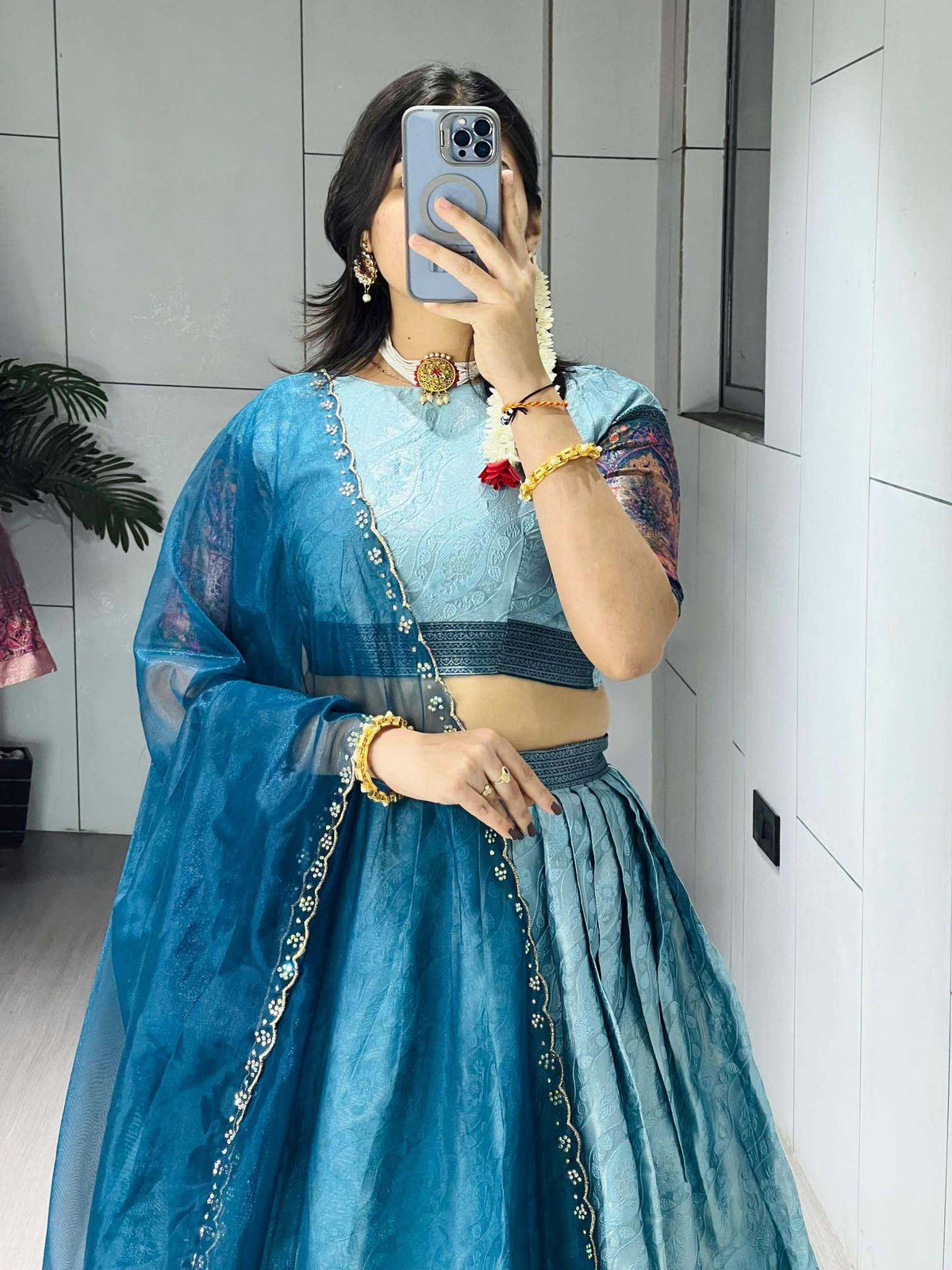 Silk Lehenga 8136