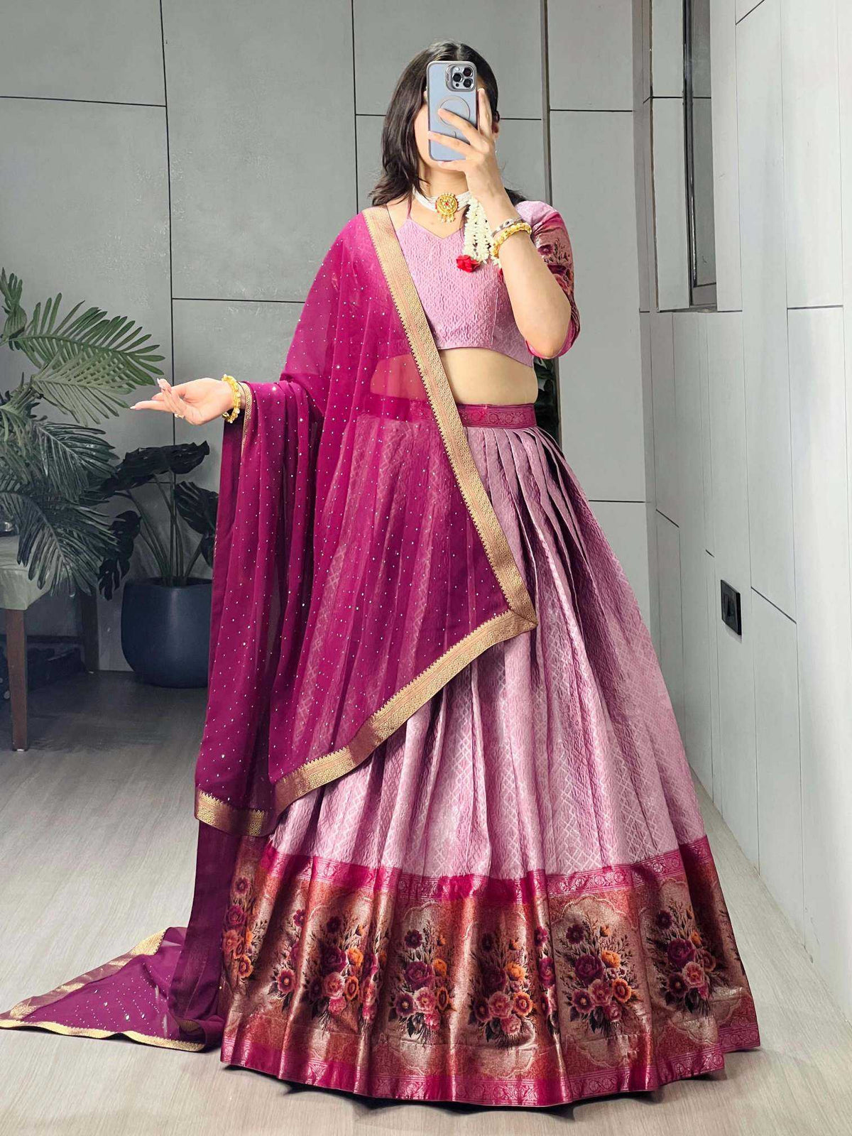Silk Kalamkari Lehenga