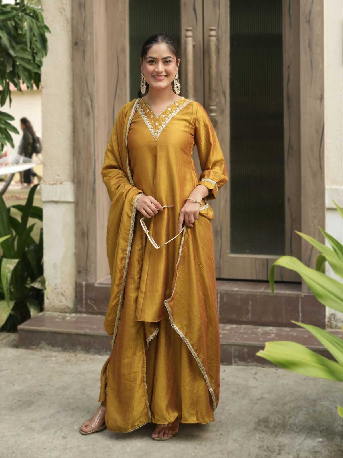 Soft Vichitra Designer Kurti