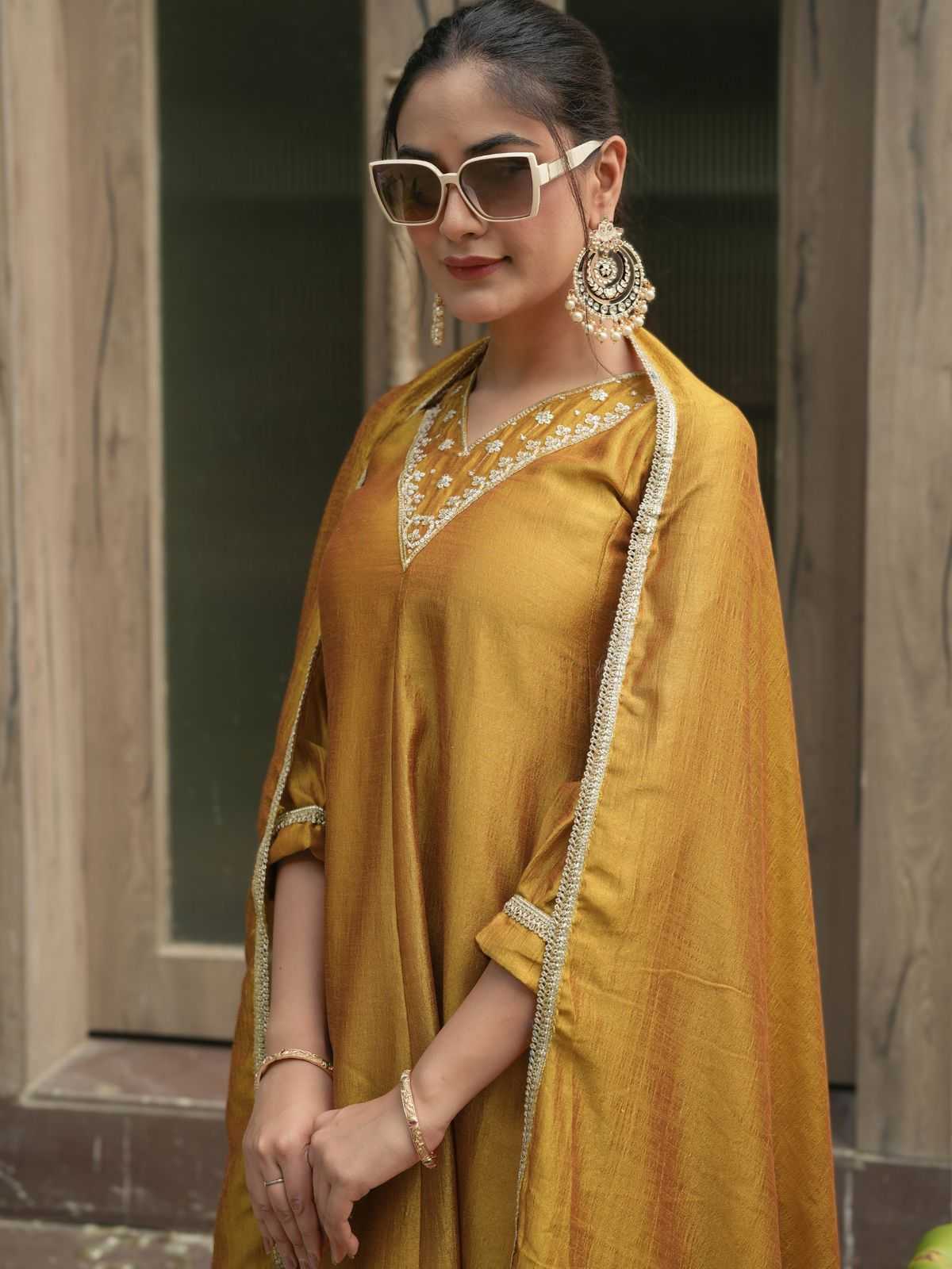 Soft Vichitra Designer Kurti