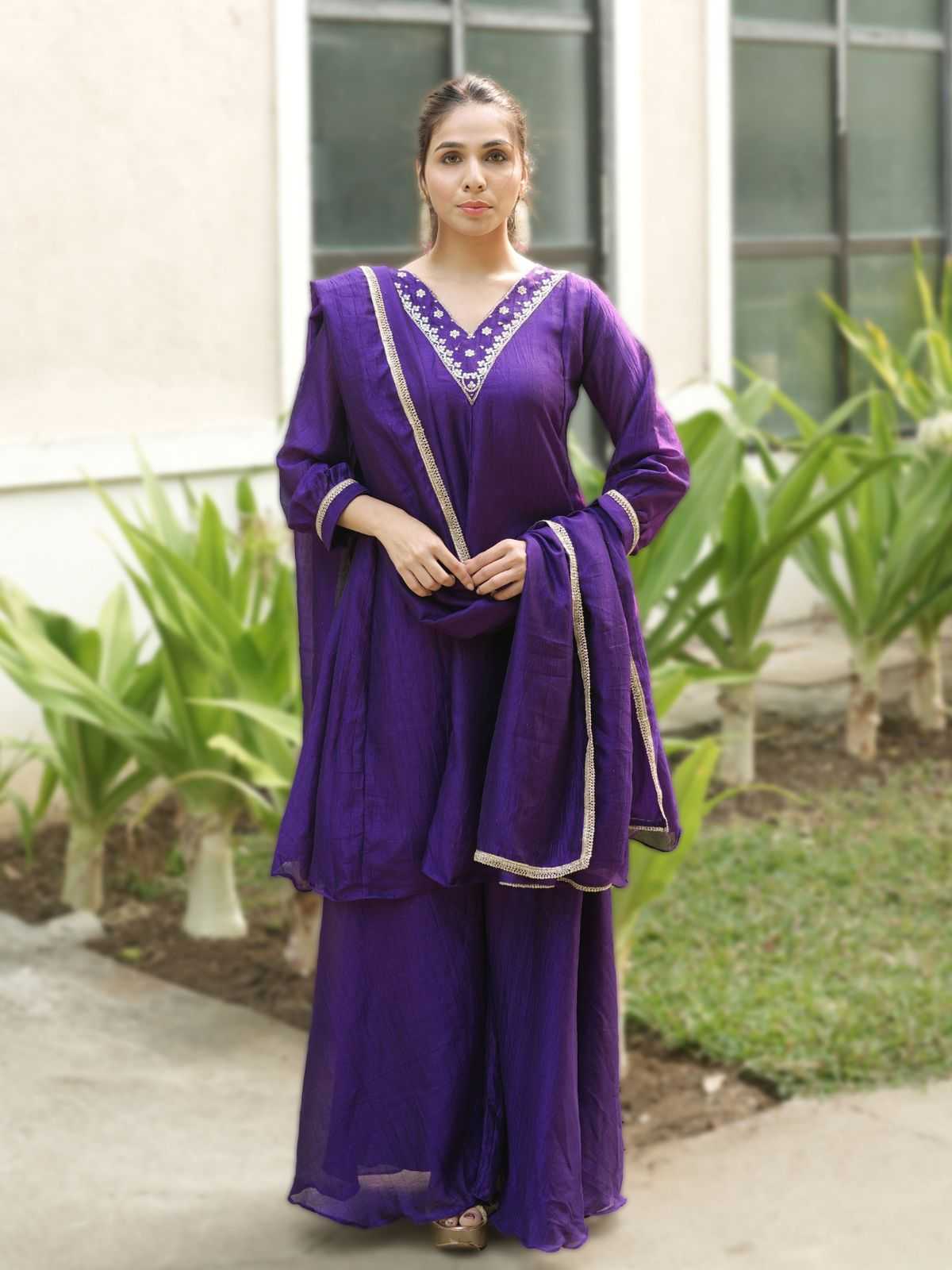 Soft Vichitra Designer Kurti