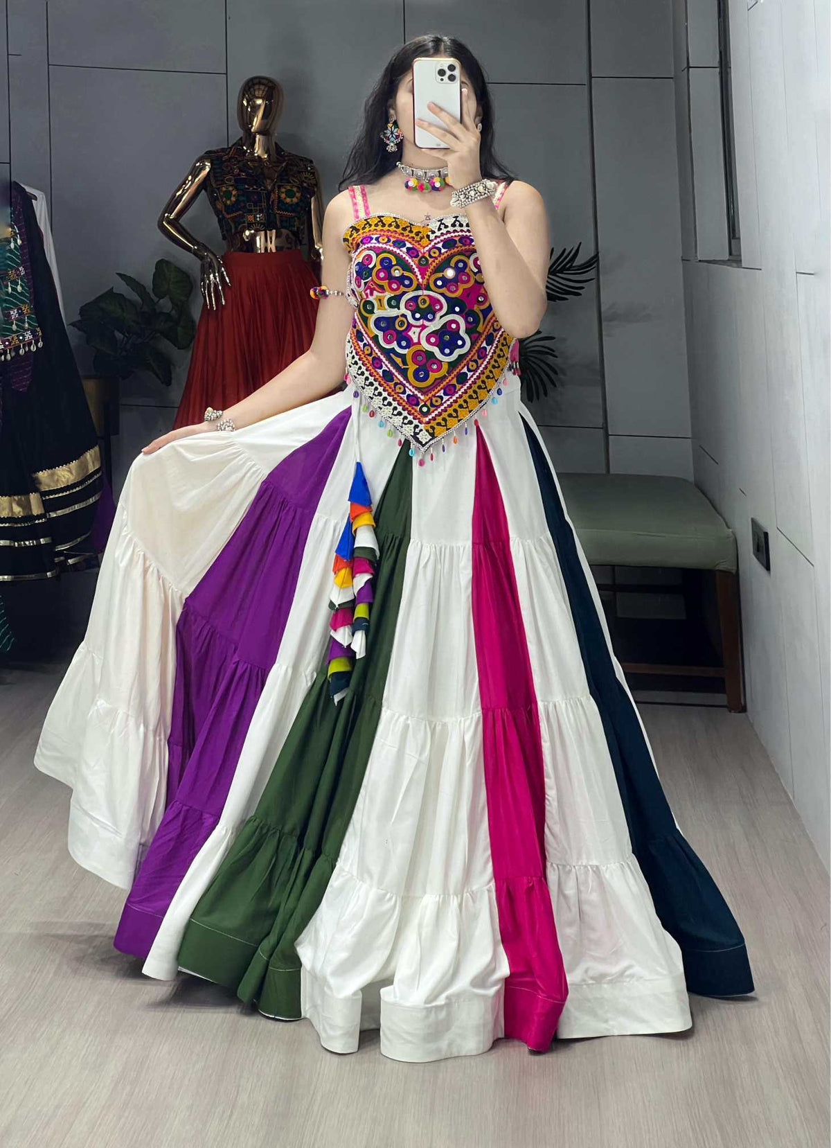 Zankaar Cotton Silk Lehenga