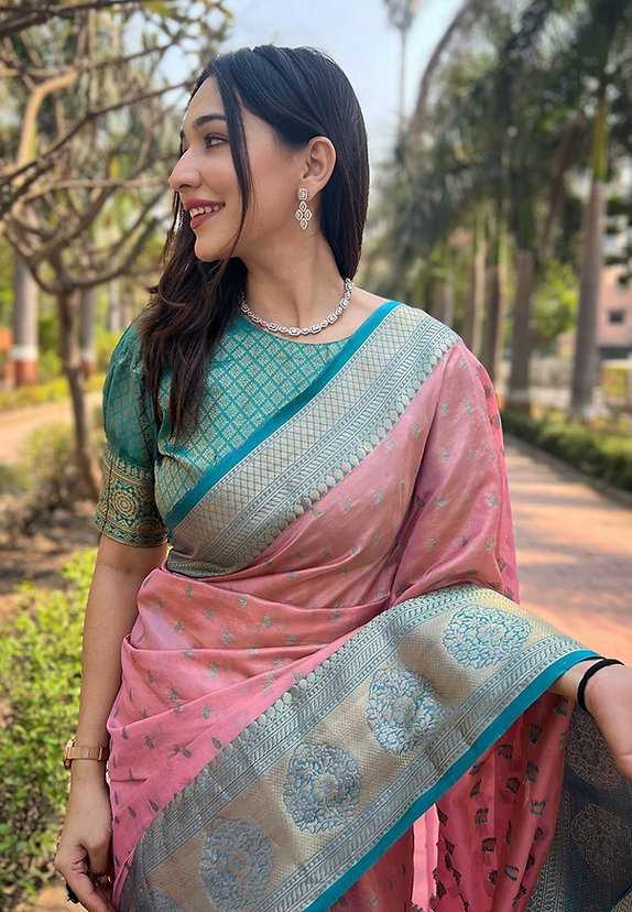 Banarasi Soft Silk Saree in Cream