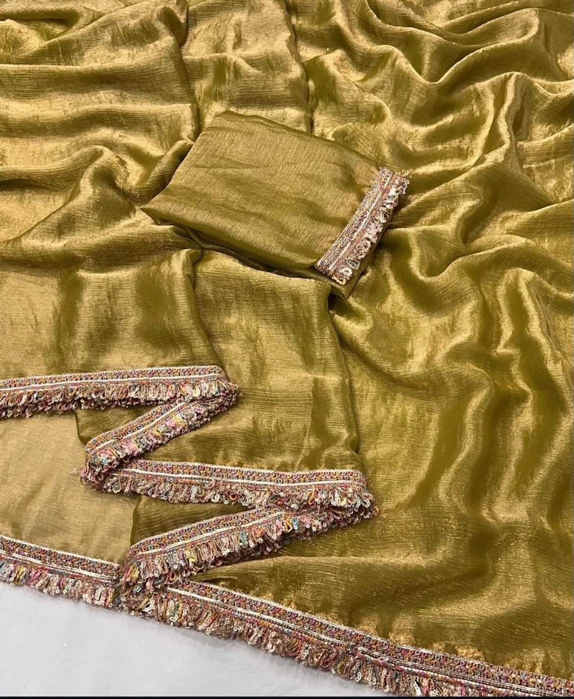 Chiffon Designer Saree in Grey