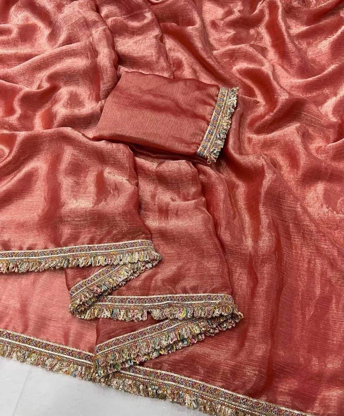 Chiffon Designer Saree in Grey