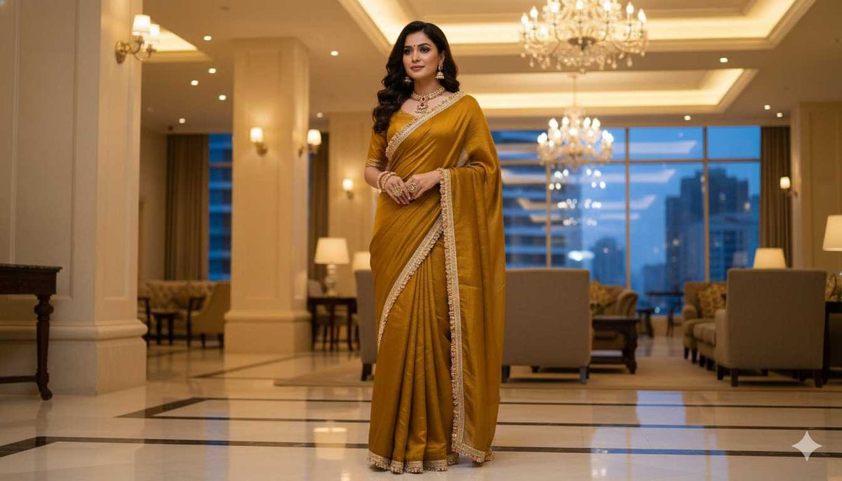 Chiffon Designer Saree in Grey