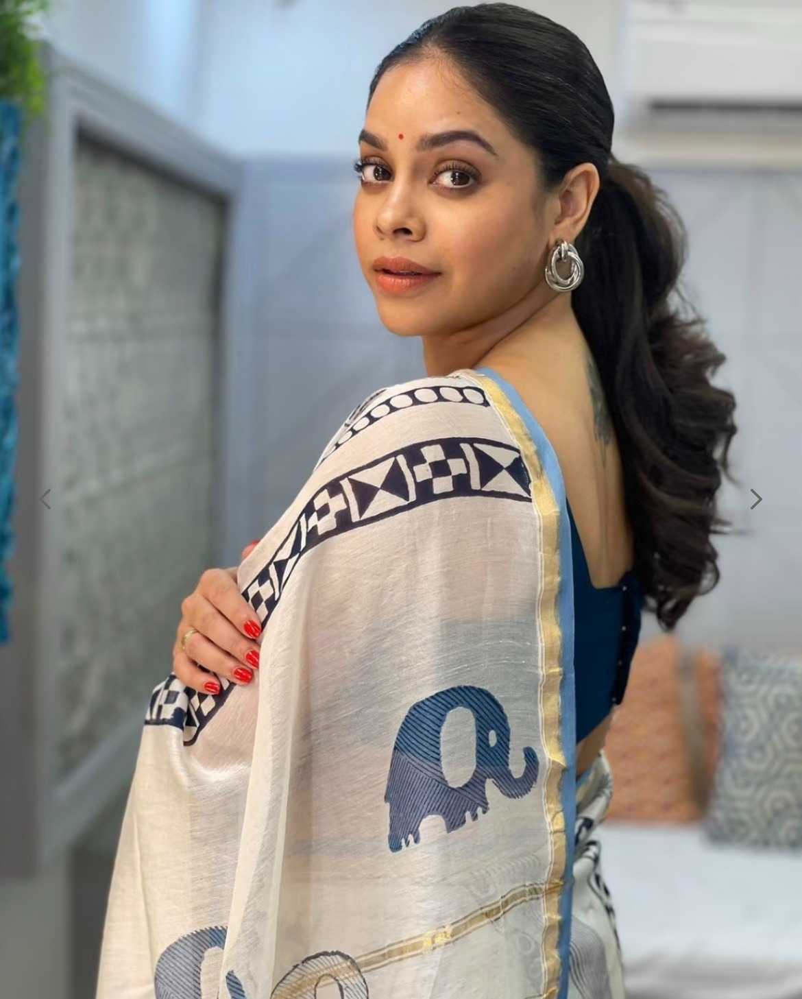 Linen Printed Saree 2008