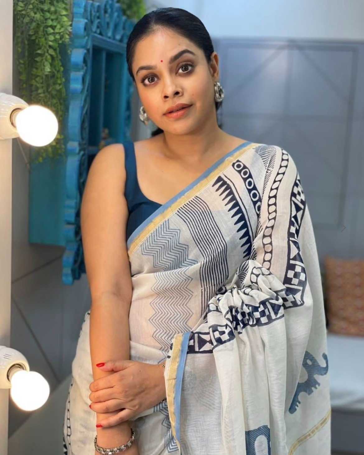 Linen Printed Saree 2008