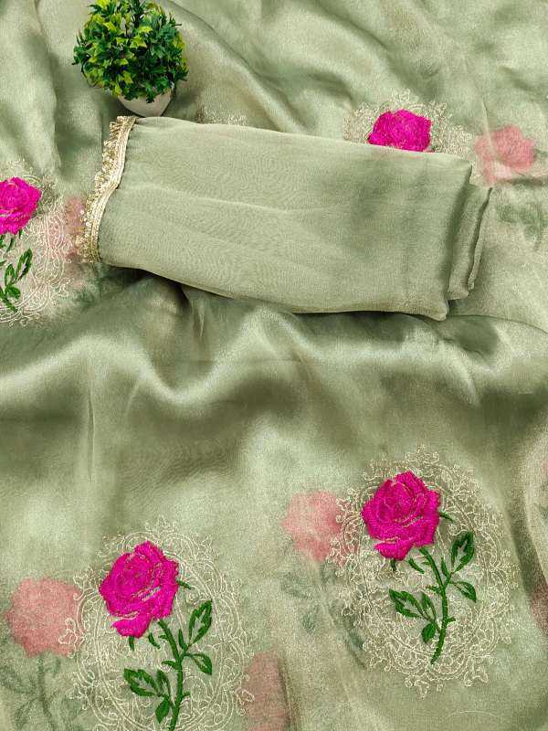 Premium Silk Party Wear Saree in Lavender