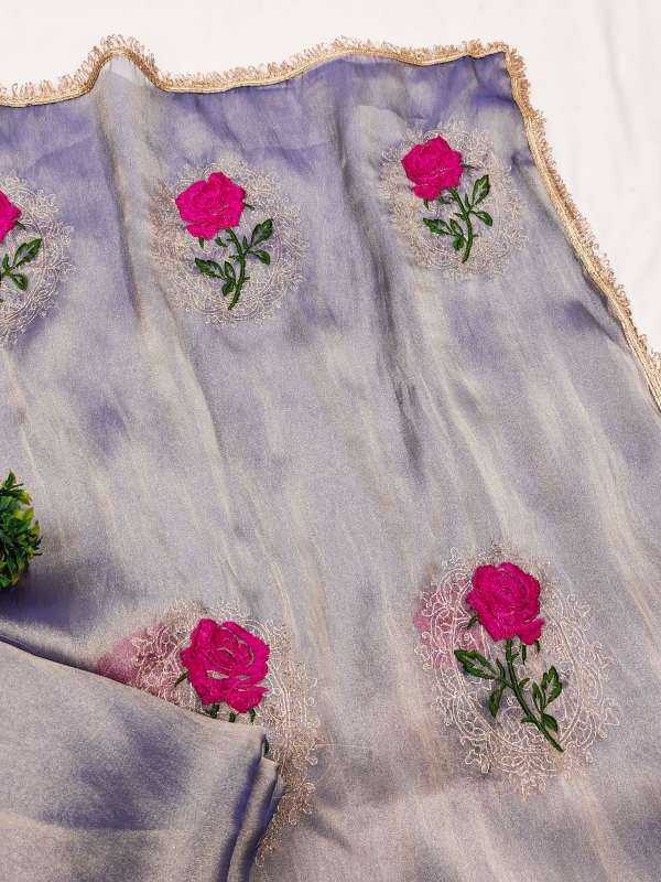 Premium Silk Party Wear Saree in Lavender