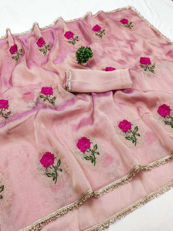 Premium Silk Party Wear Saree in Lavender