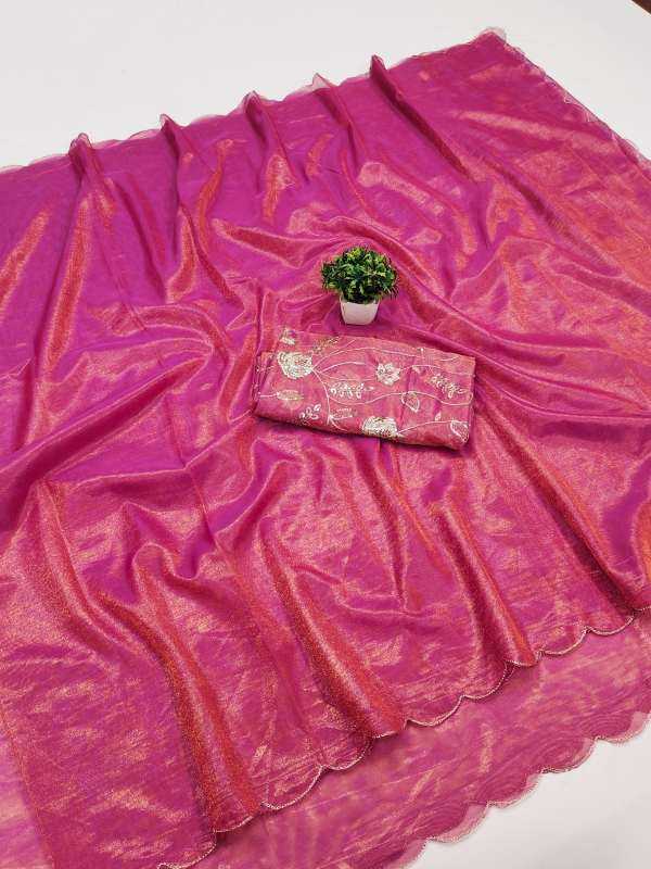 Premium Silk Party Wear Saree in Mehndi
