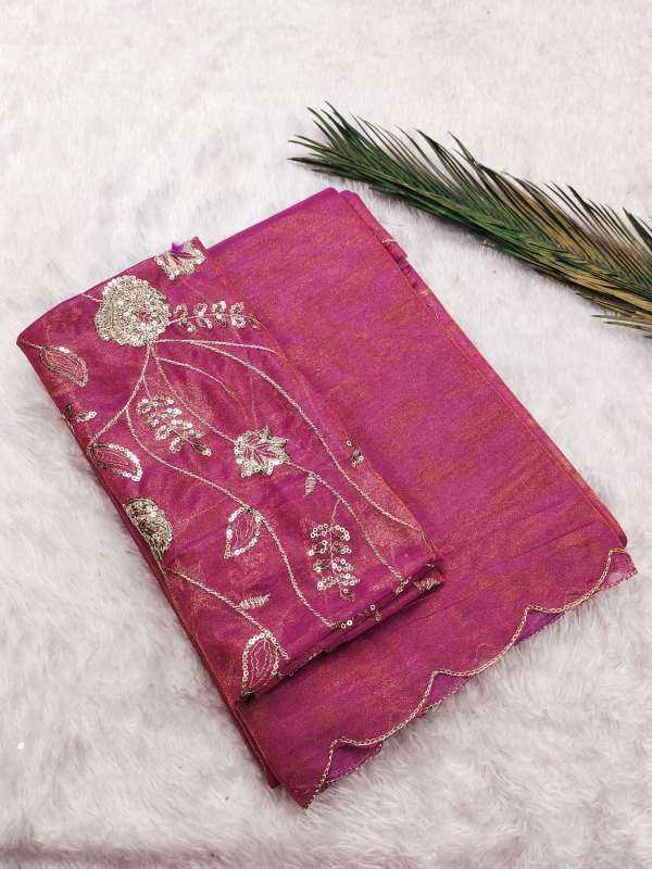 Premium Silk Party Wear Saree in Mehndi