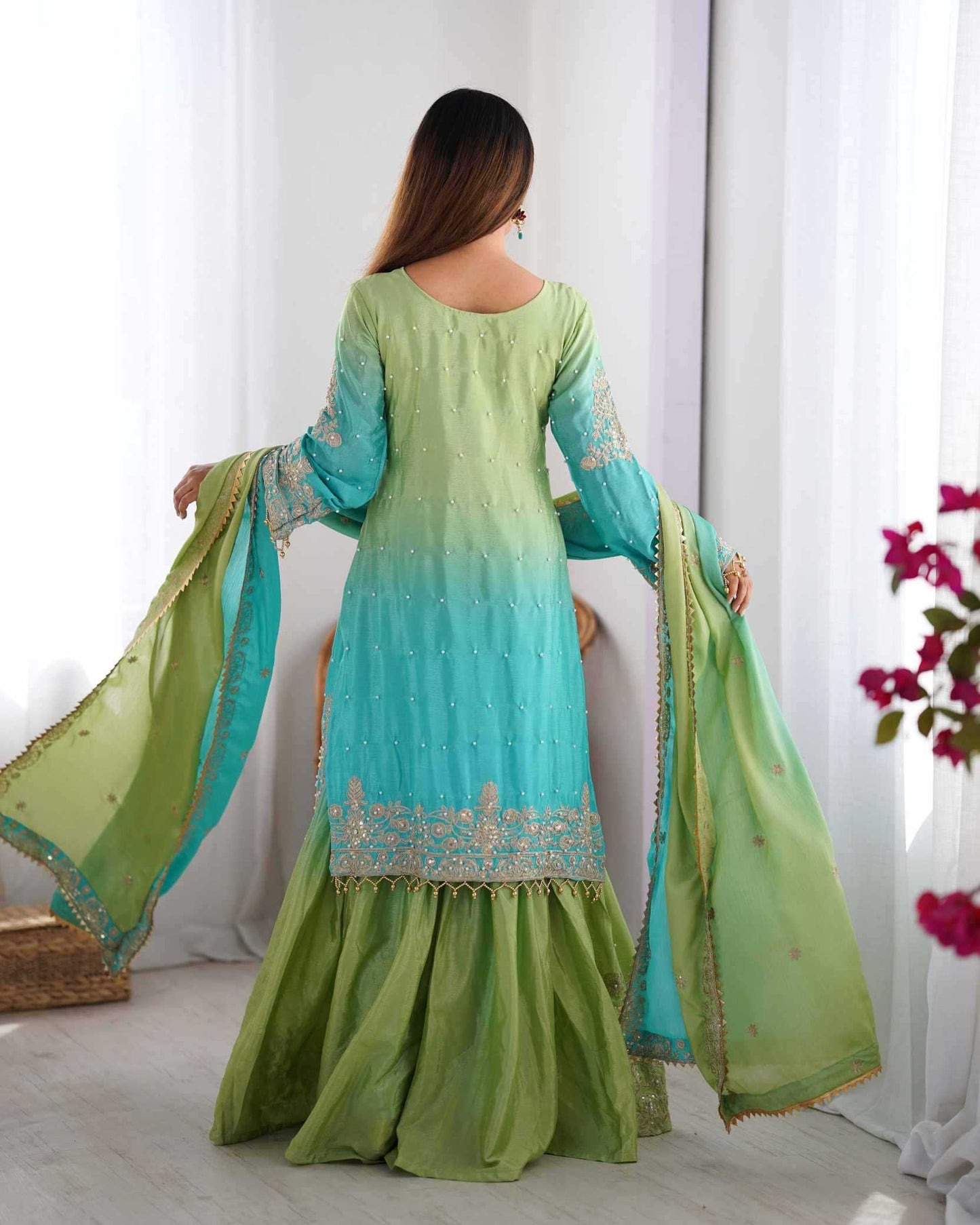 Chinon Silk Palazzo Suit