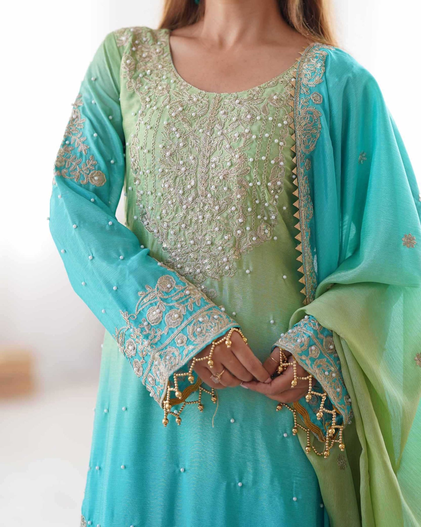 Chinon Silk Palazzo Suit