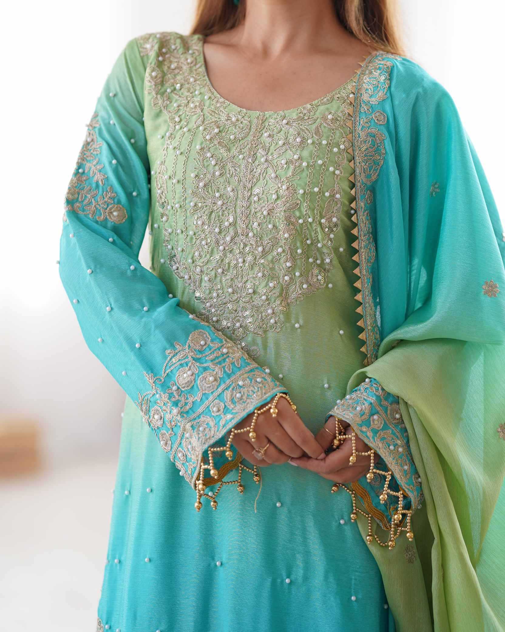 Chinon Silk Palazzo Suit