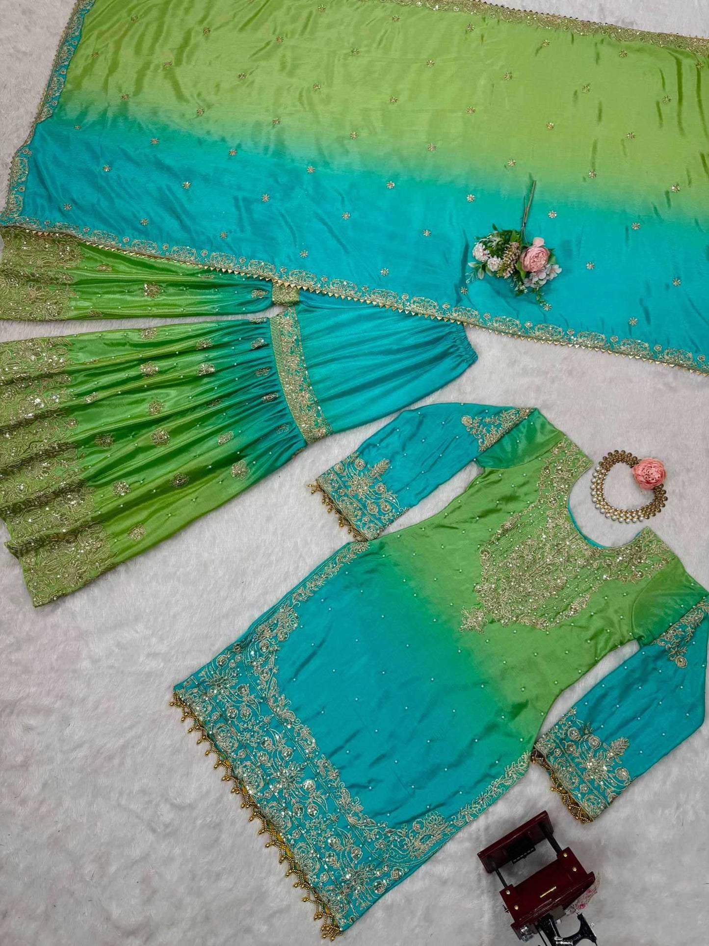Chinon Silk Palazzo Suit