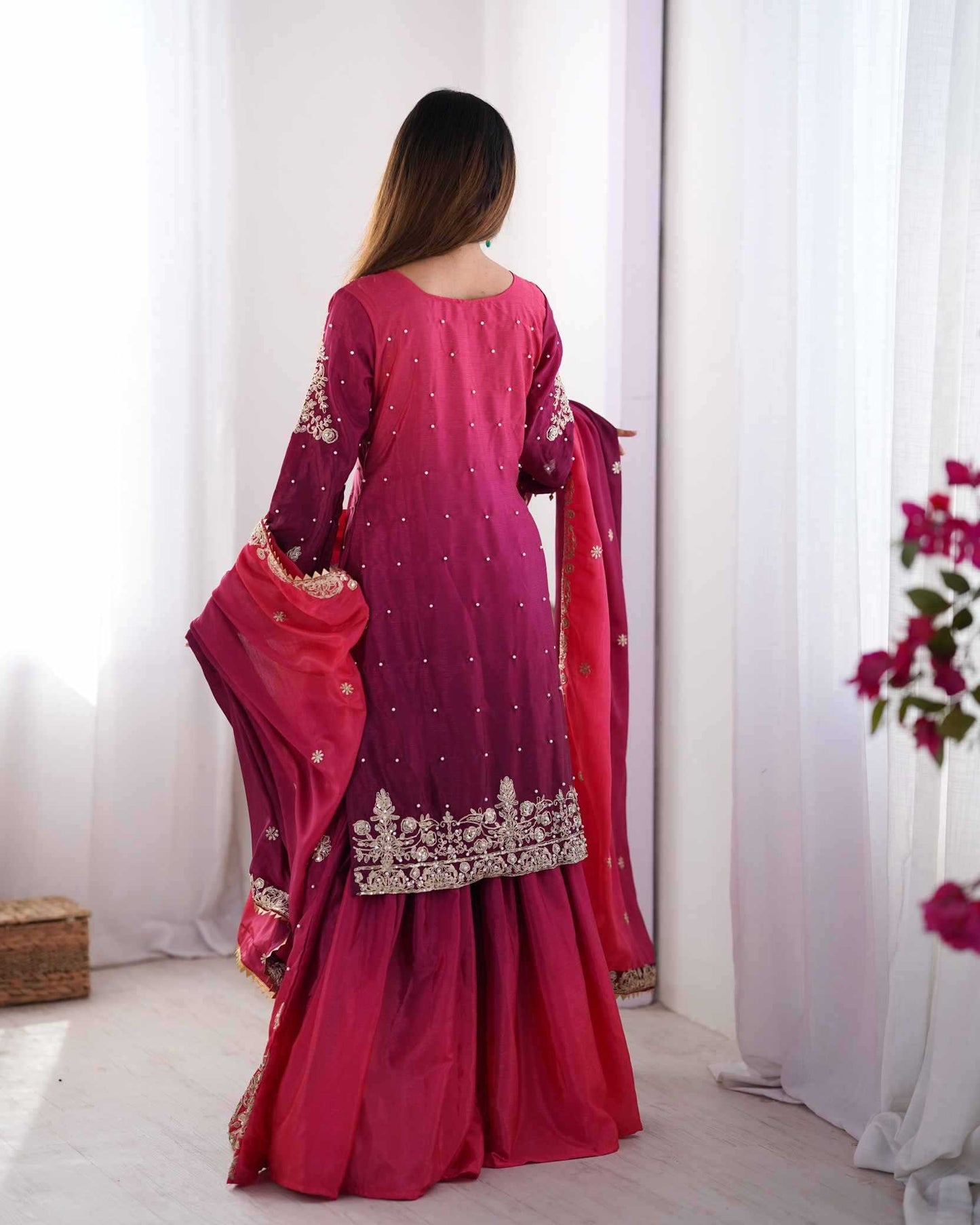 Chinon Silk Palazzo Suit