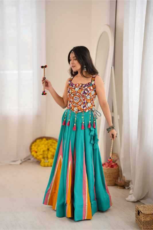 Heavy Rayon Designer Lehenga