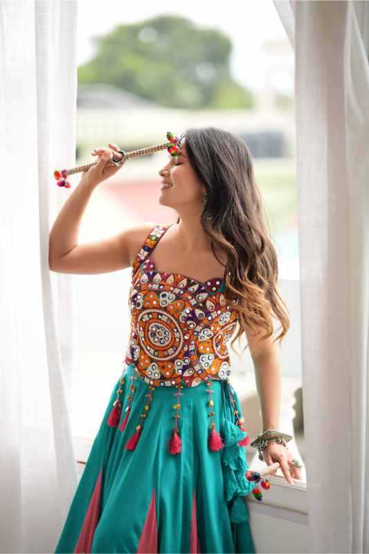 Heavy Rayon Designer Lehenga