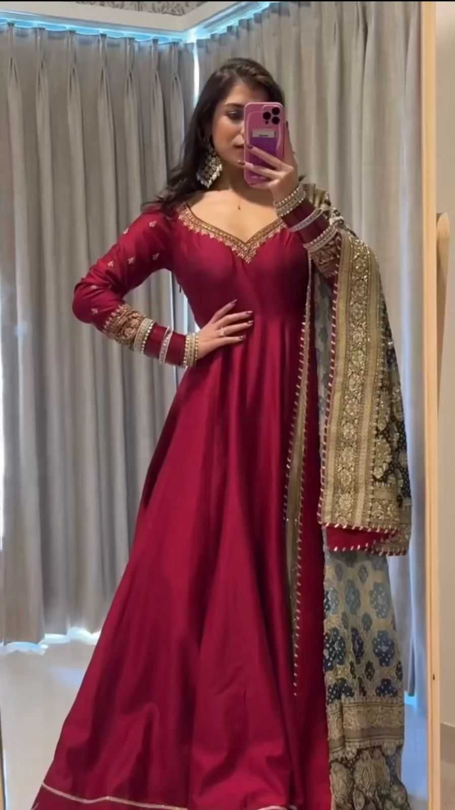 Chinon Silk Designer Gown