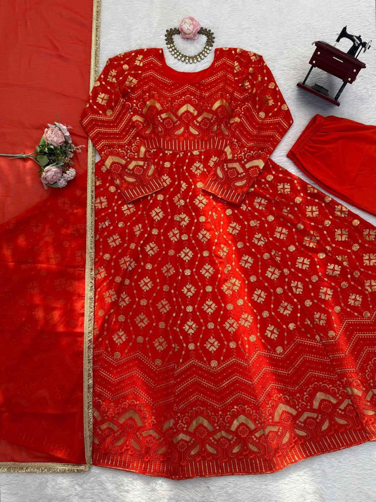 Faux Georgette Gown 1570