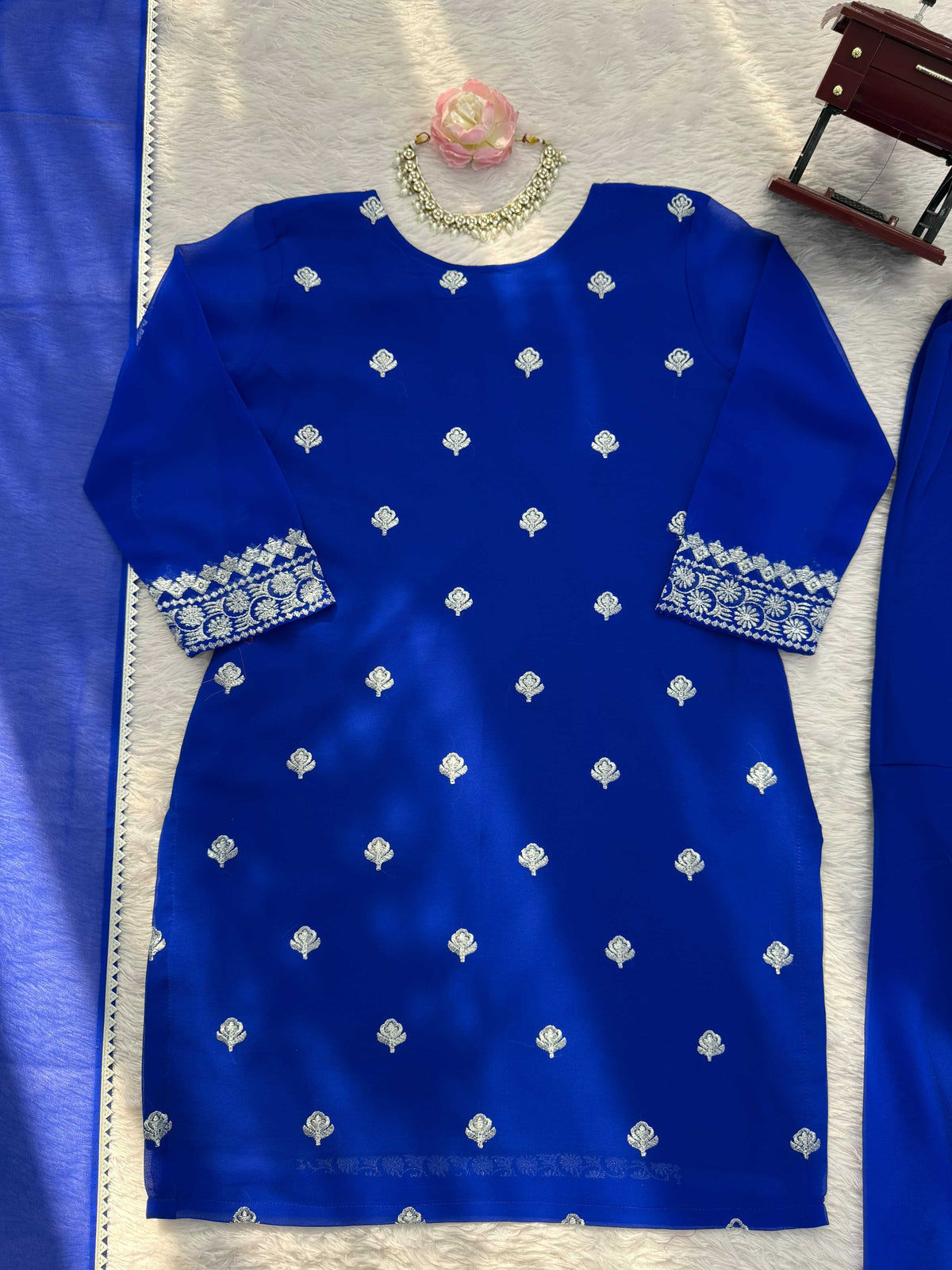 Faux Georgette Sharara Salwar Suit 1574