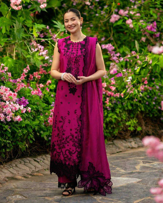 Premium Roman Silk Ladies Suit