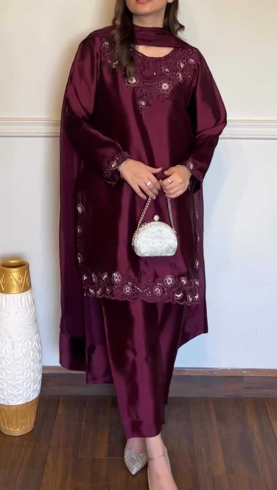 Silk Ladies Suit