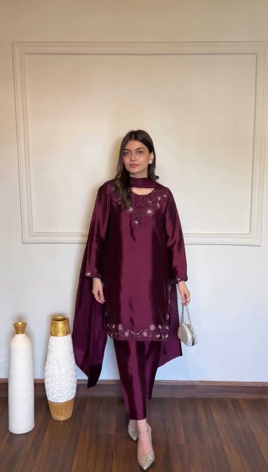 Silk Ladies Suit