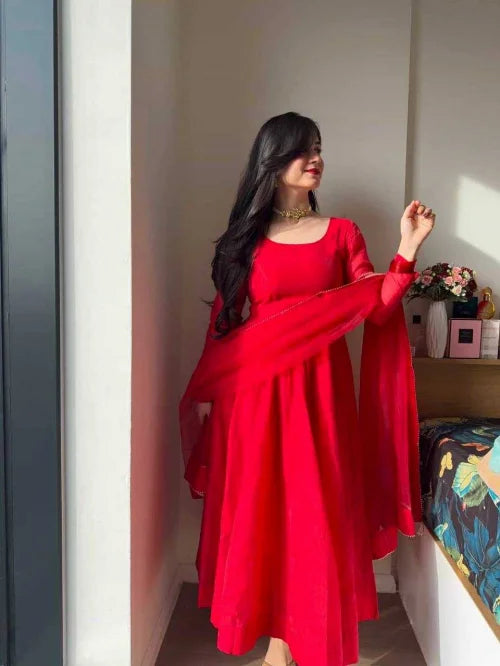 Tabby Silk Anarkali Gown