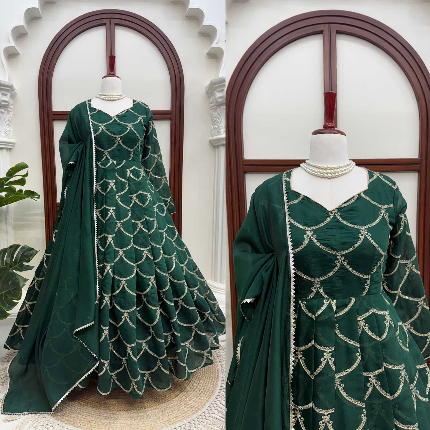 Chanderi Soft Party Gown