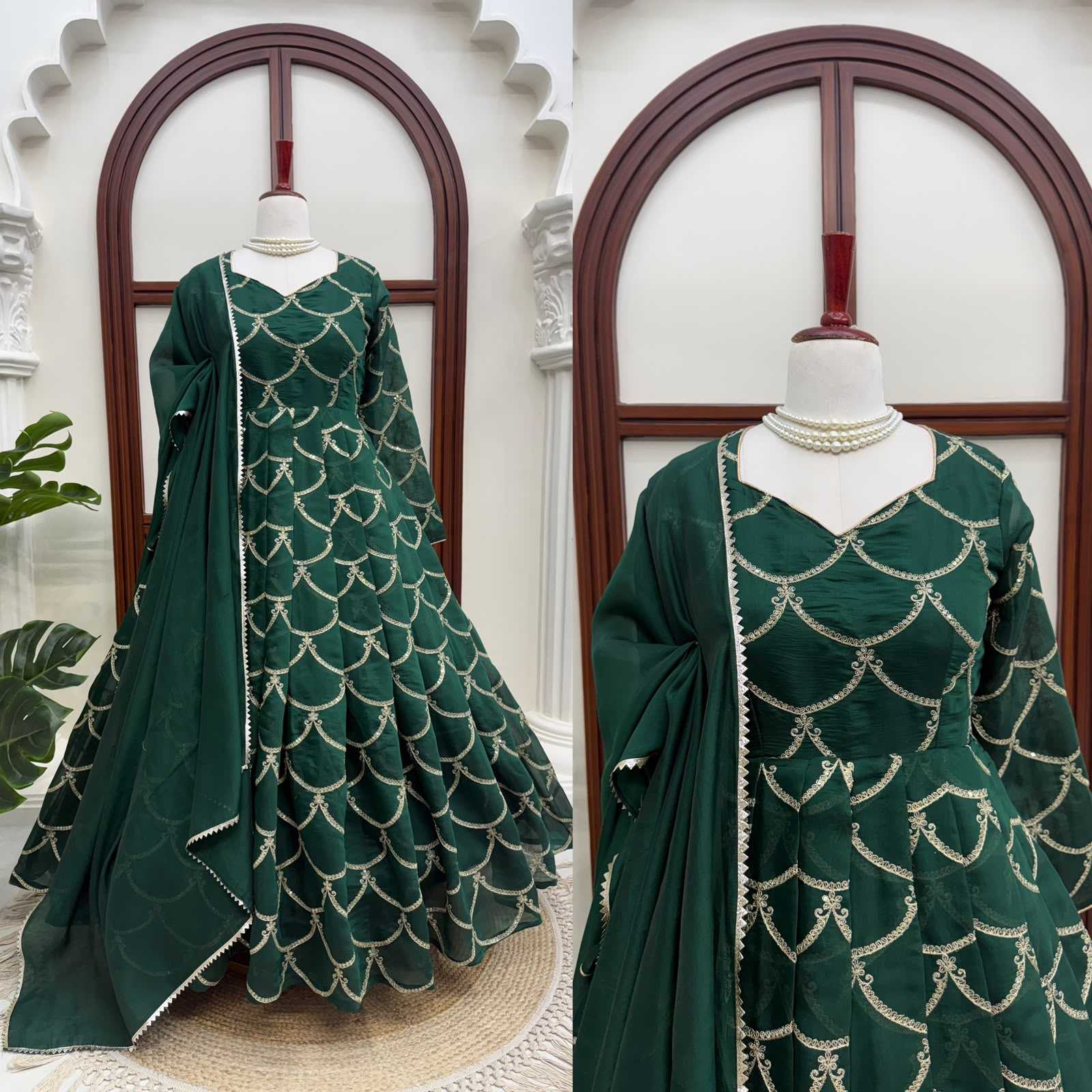 Chanderi Soft Party Gown