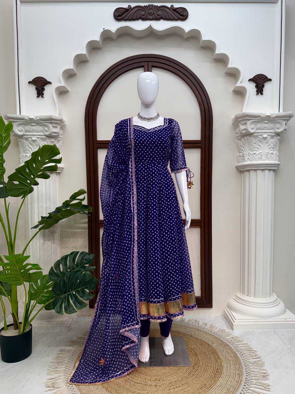 Faux Georgette Suit